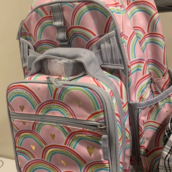Pottery barn kids girls Mackenzie large backpack and classic lunch box euc - Picture 6 of 10